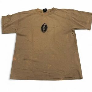 Vintage Giant Tag 1995 Tool Rock Band T-Shirt XL Tan